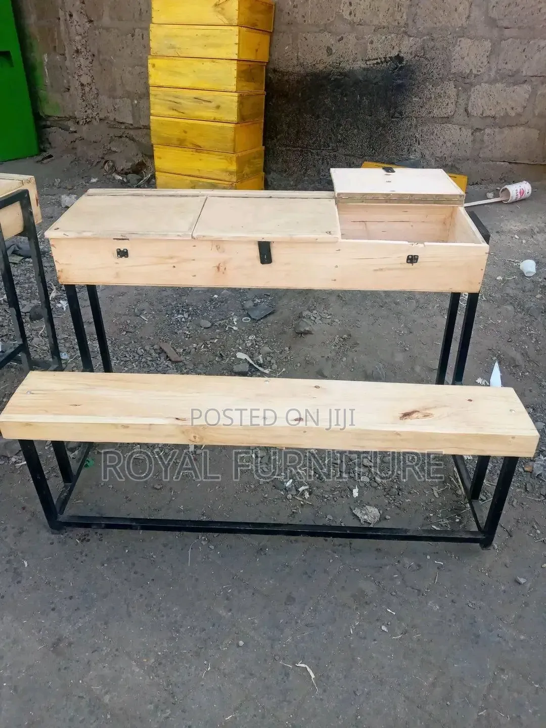 School 3seater Desk