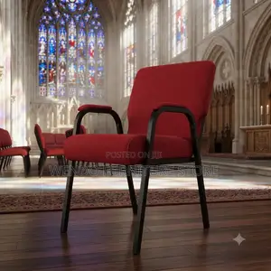 Office Chairs; Red Executive Church Events Office Chairs