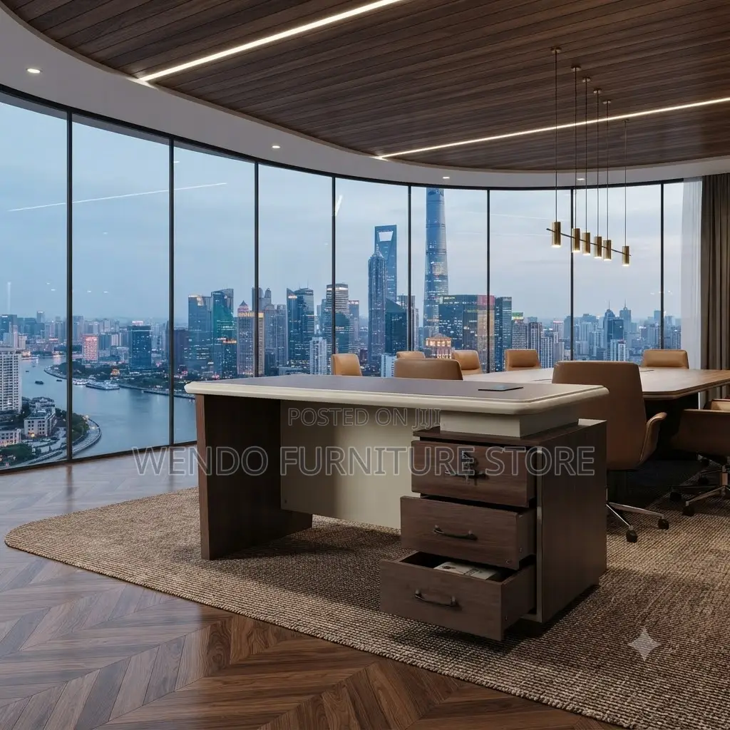 Office Desk; 1.4 Meters Executive Pneumatic Home Office Desk