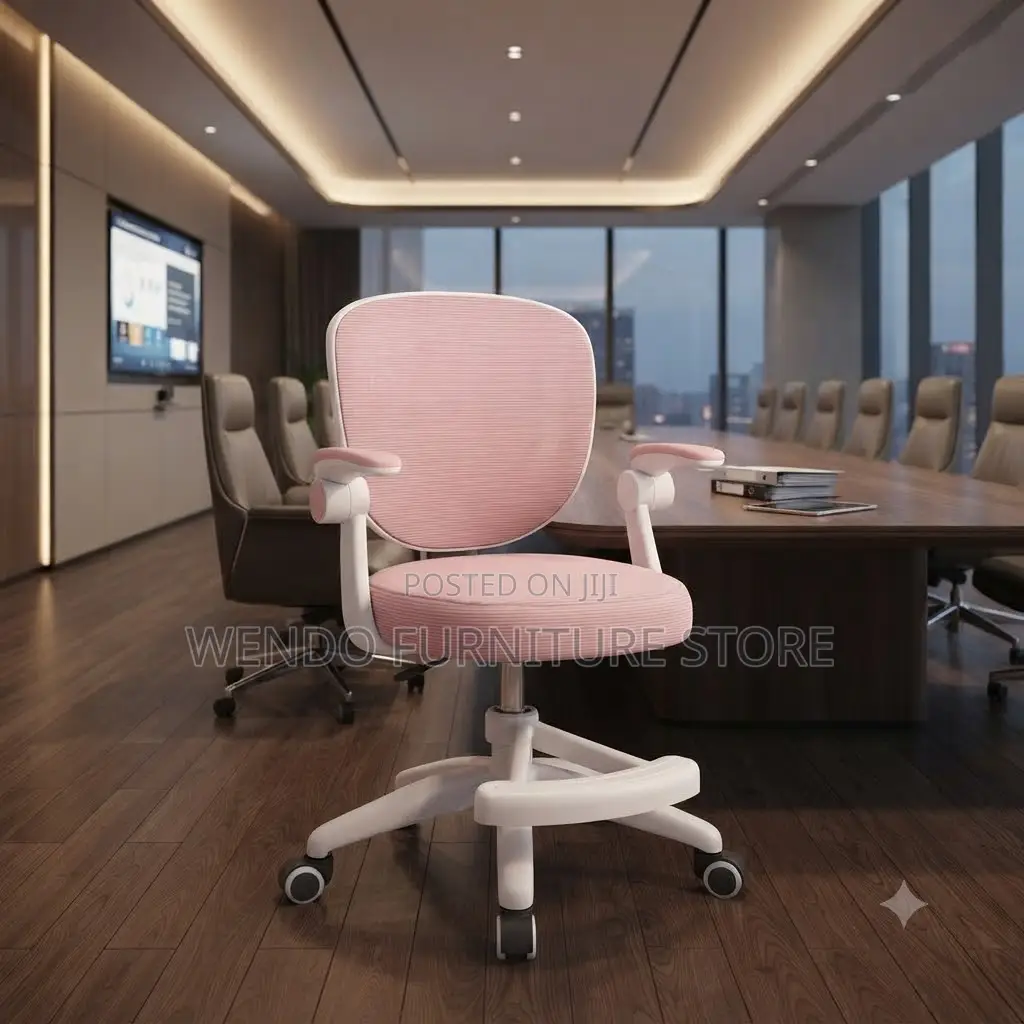 Office Chairs; Mid Back Pink Clerical Home Office Chair