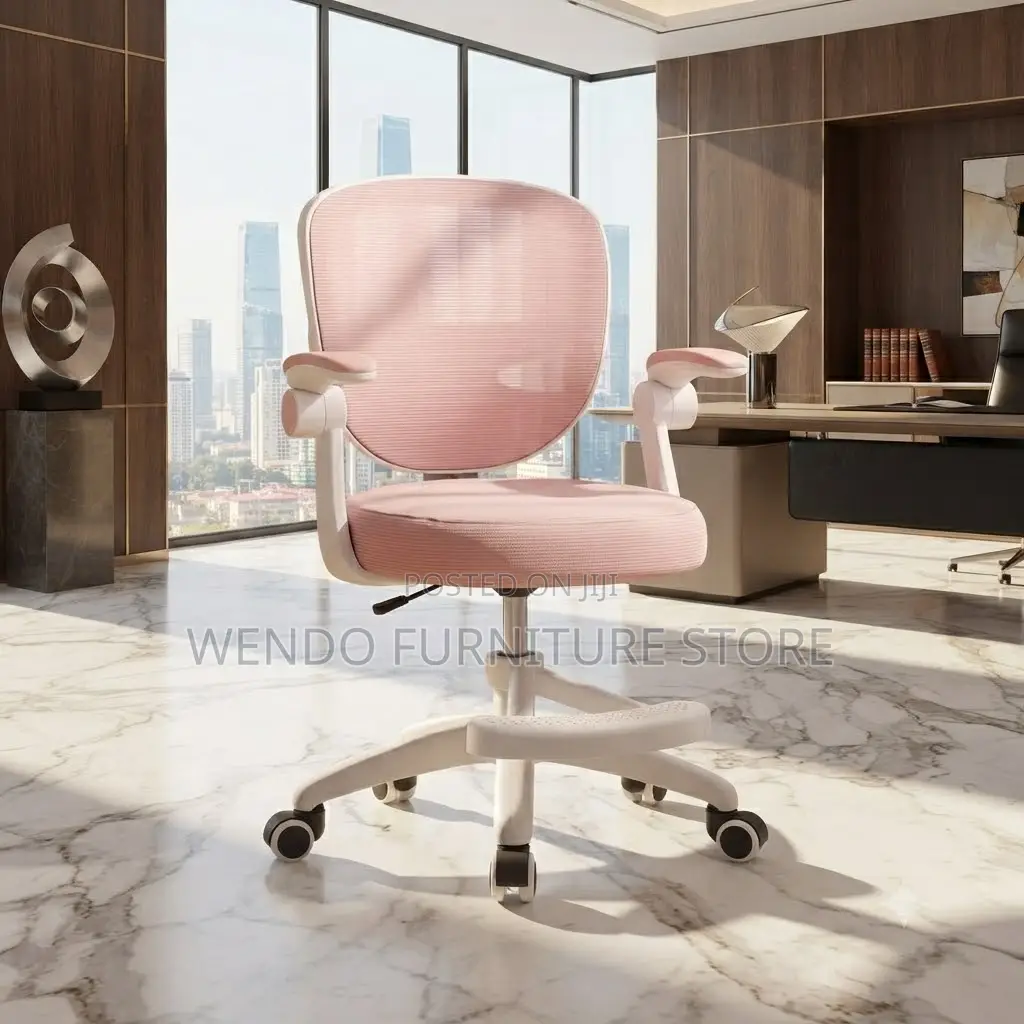 Office Chairs; Mid Back Pink Clerical Home Office Chair