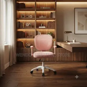 Office Chairs; Mid Back Pink Clerical Home Office Chair