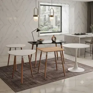 Coffee Table; Round Marble Home Office Perfect Coffee Table