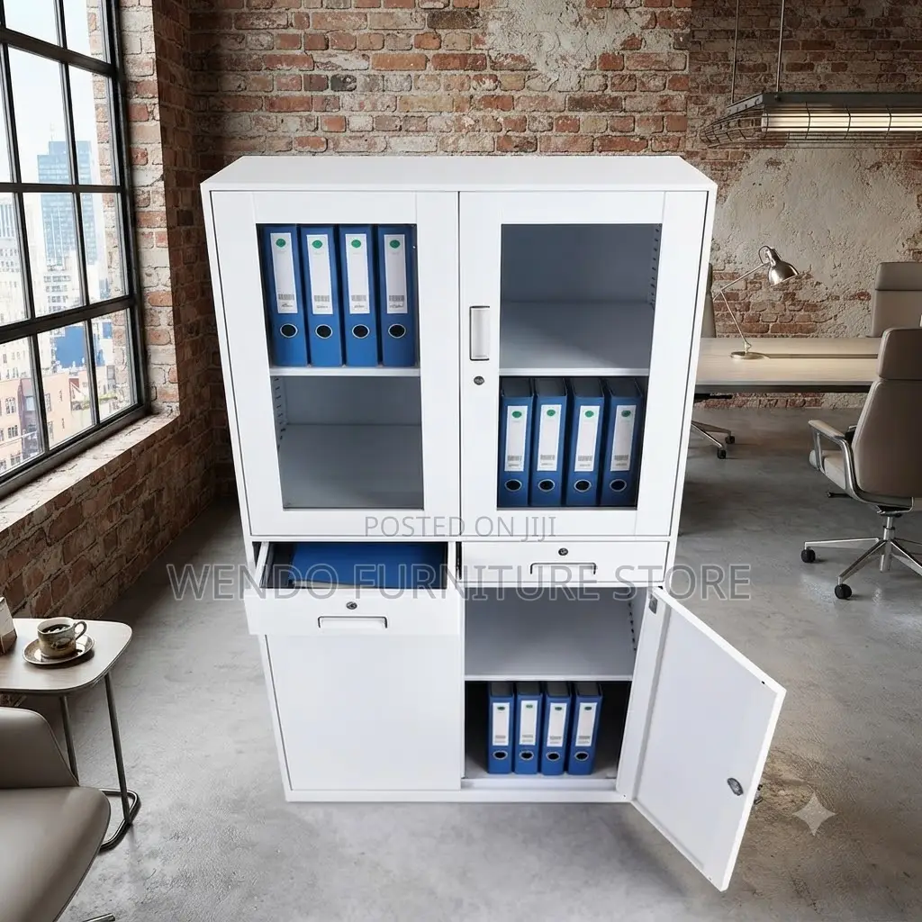 Office Cabinet; Steel Home Office Steel Two Doors Files Store Cabinet