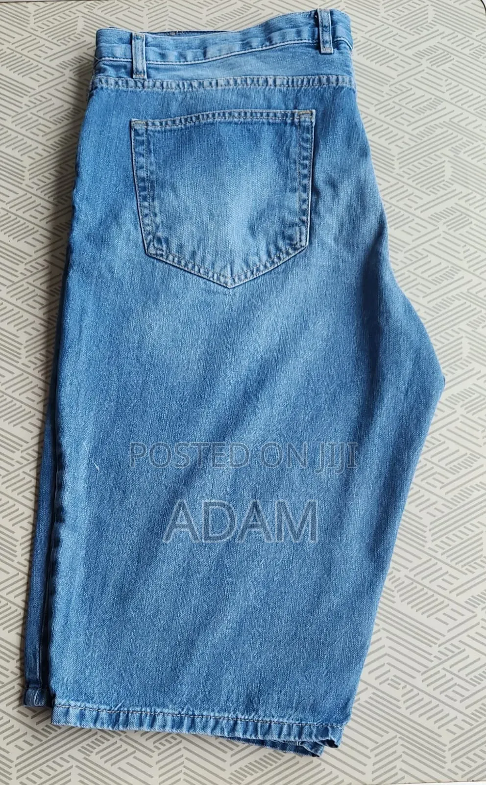 Men's Light Blue Denim Shorts