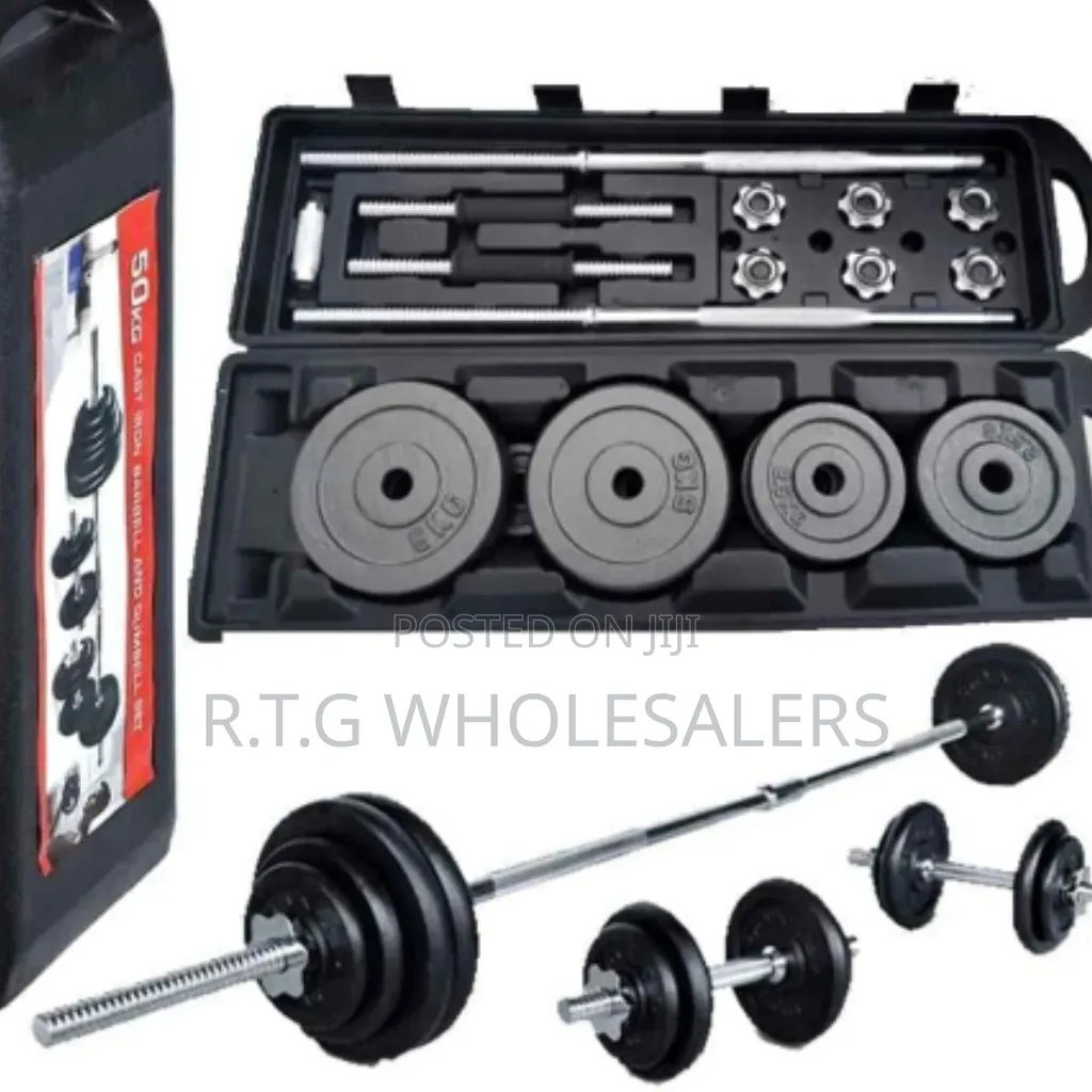 50kgs Chrome Dumbbell Set With Carry Case