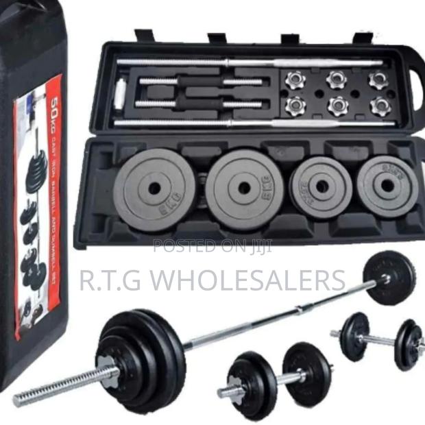 50kgs Chrome Dumbbell Set With Carry Case
