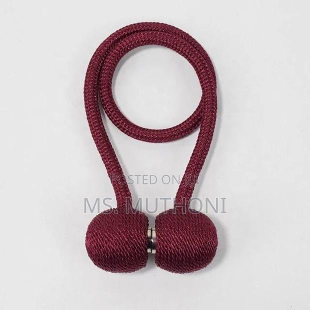 A Pair (2) No Drill Magnetic Curtain Tiebacks - thumbnail 4