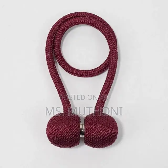 A Pair (2) No Drill Magnetic Curtain Tiebacks