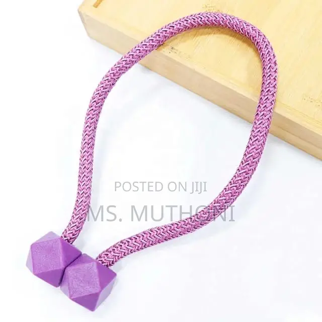 A Pair (2) No Drill Magnetic Curtain Tiebacks