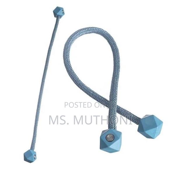 A Pair (2) No Drill Magnetic Curtain Tiebacks - thumbnail 7