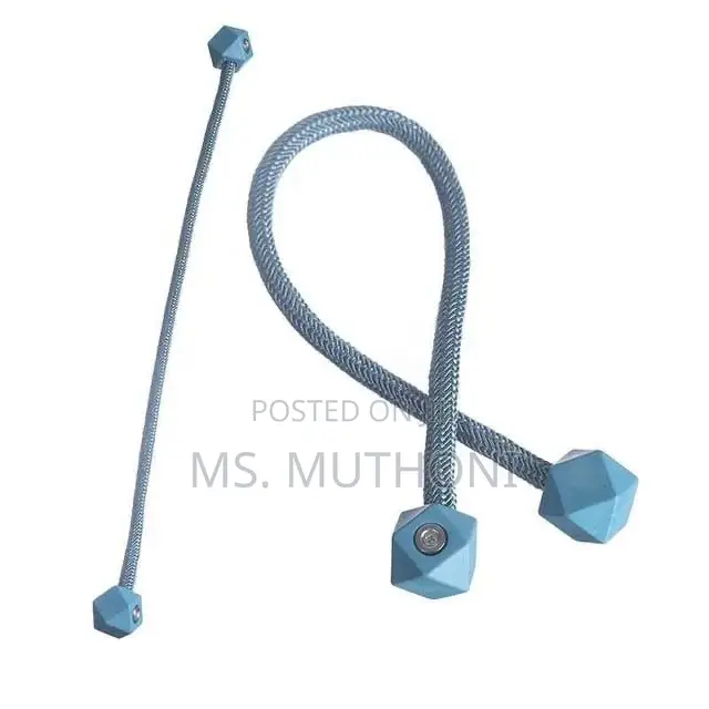 A Pair (2) No Drill Magnetic Curtain Tiebacks