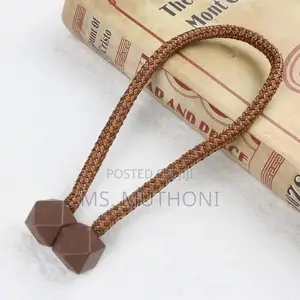 A Pair (2) No Drill Magnetic Curtain Tiebacks