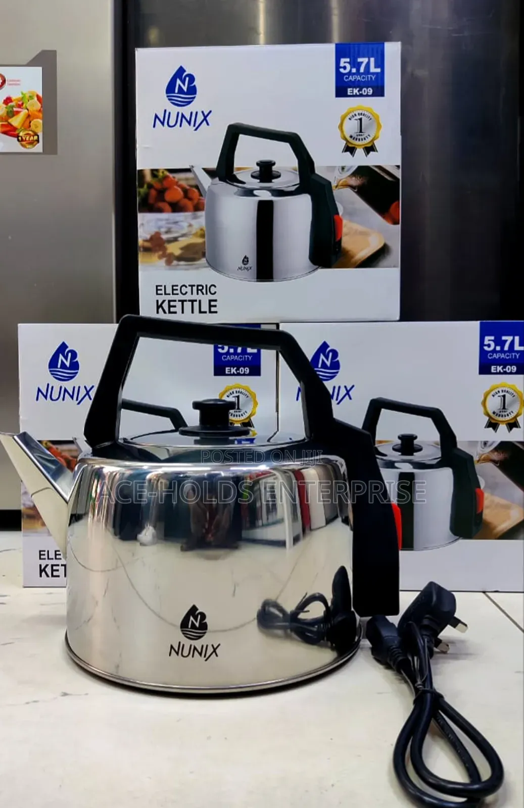 Nunix 5.7 Litres Electric Water Kettle - Stainless Steel