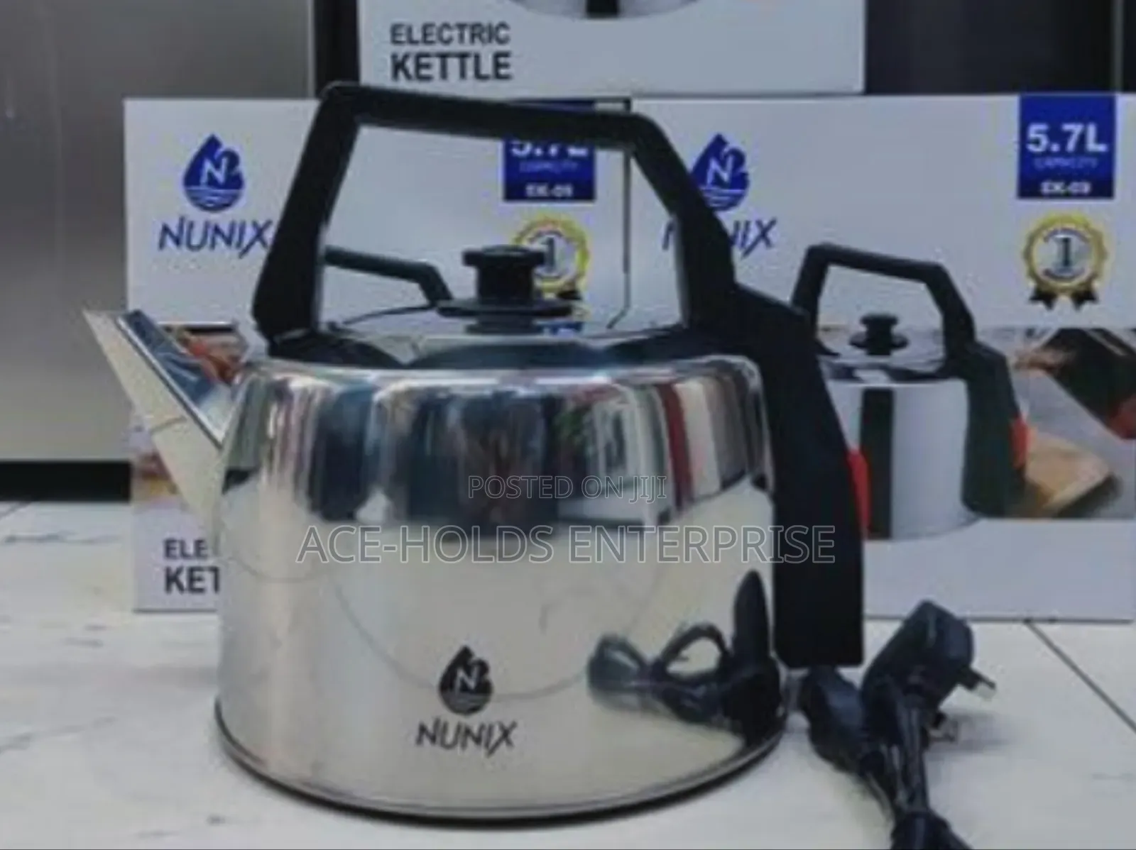 Nunix 5.7 Litres Electric Water Kettle - Stainless Steel