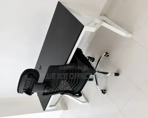 Office Workstation Metallic Desk With Headrest Chair