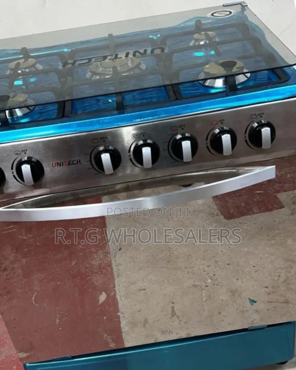 Unitech 60×90cm 5 Burner Full Gas Freestanding Cooker