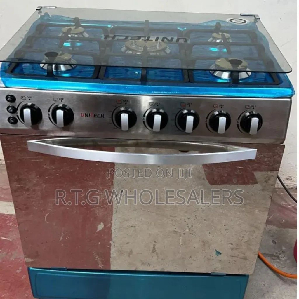 Unitech 60×90cm 5 Burner Full Gas Freestanding Cooker