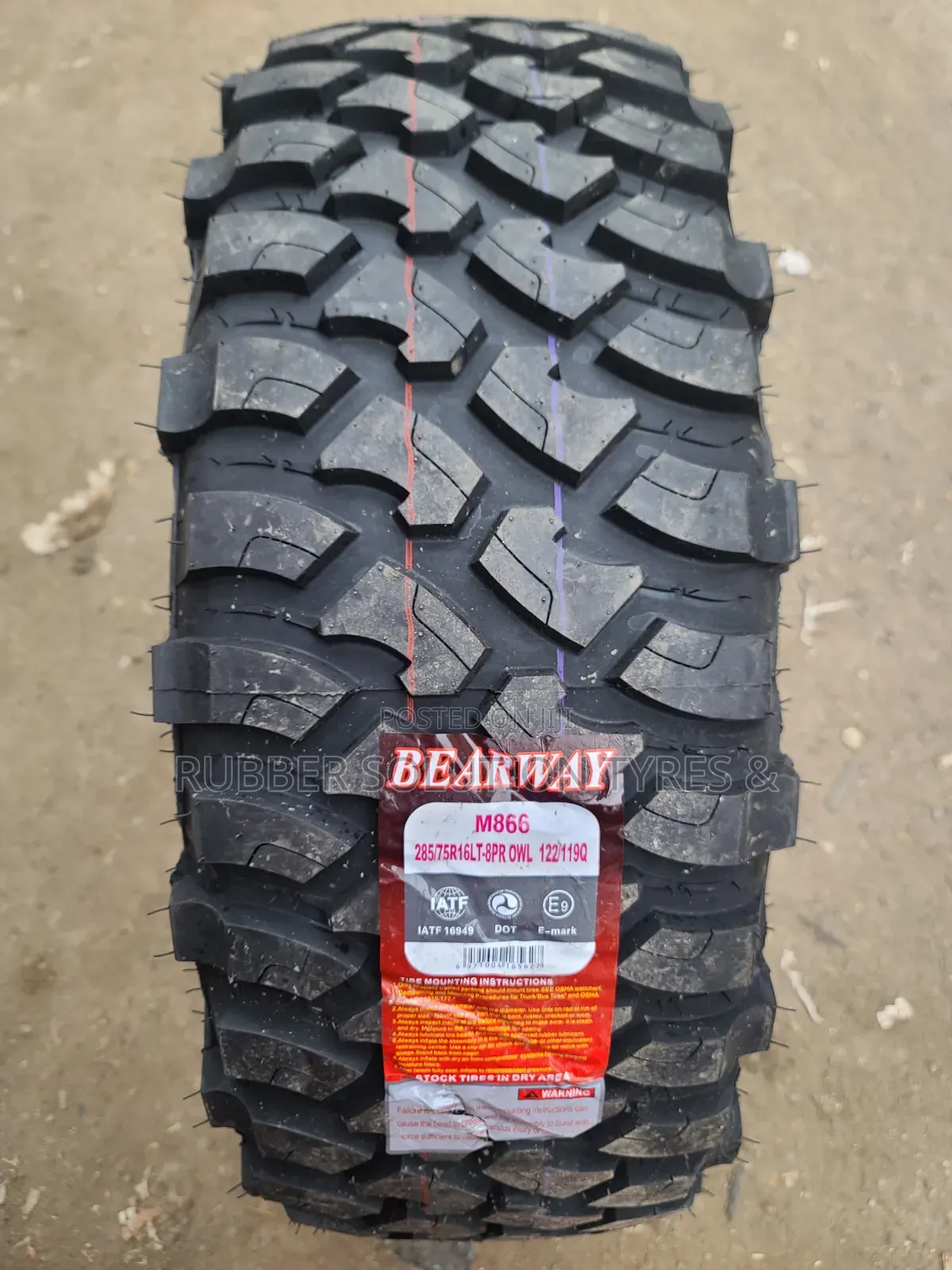 285 /75 R16 Bearway Tyres M/T M866 Mud-Terrain