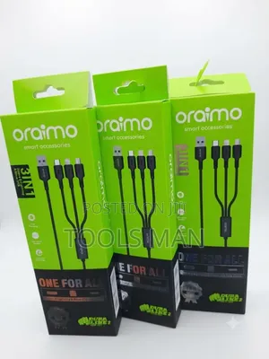 Oraimo 3-in-1 Multi Charging Cable One for All Data Cord.