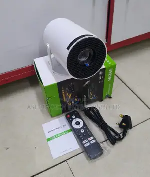 HY300 Mini LED Projector – 180° Rotating Portable Projector