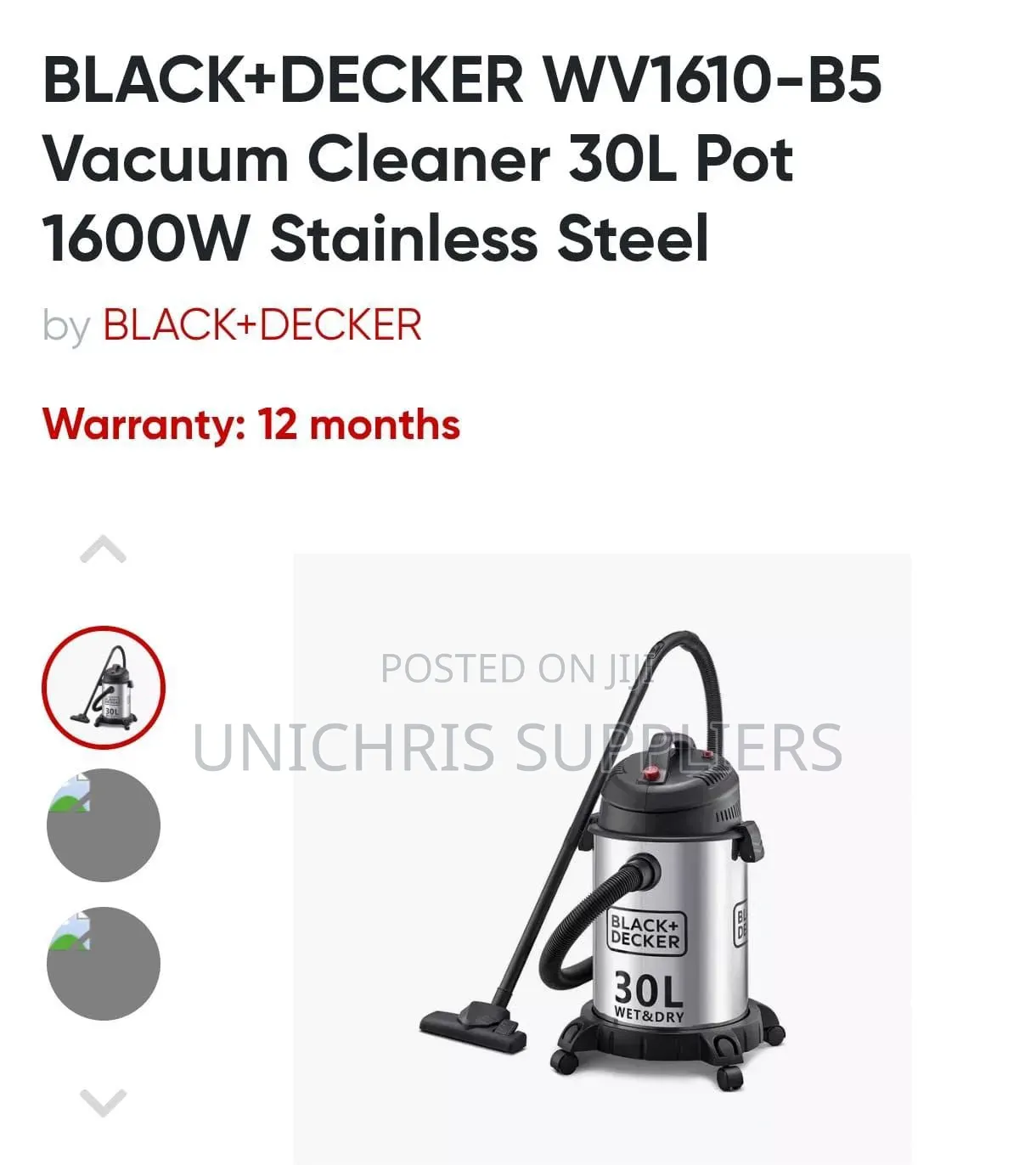 Black+Decker Vacuum Cleaner