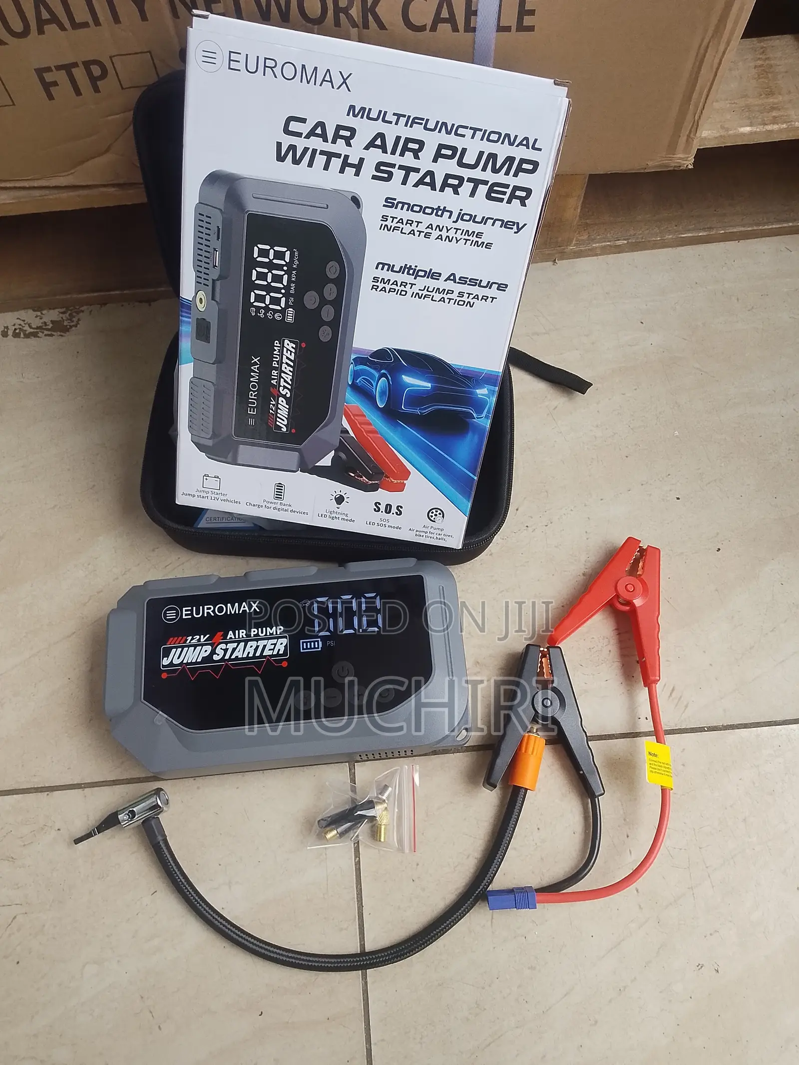 Heavy Duty 12v Vehicle Battery Rechargeable Jumpstarter Euromax