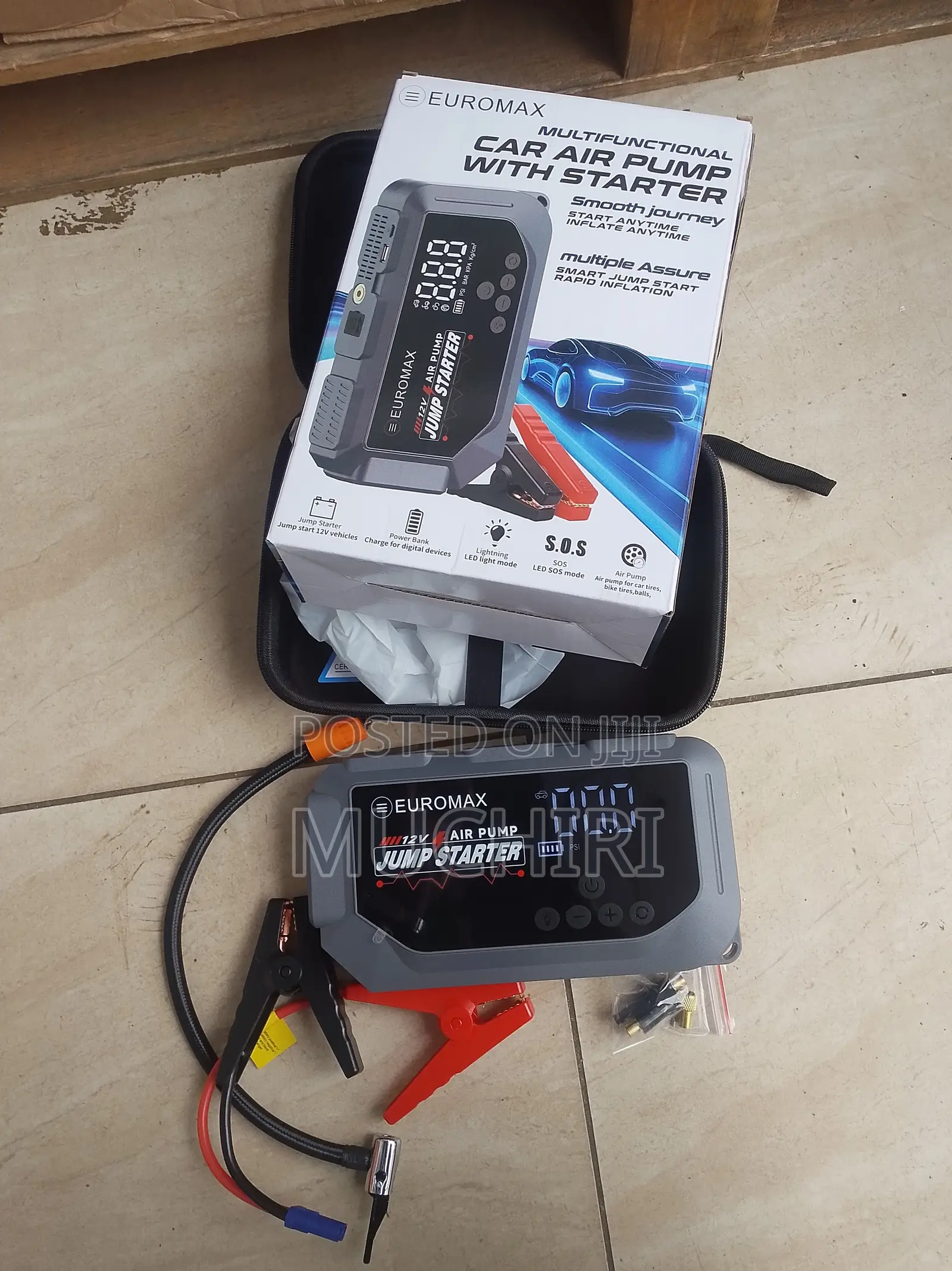 Heavy Duty 12v Vehicle Battery Rechargeable Jumpstarter Euromax