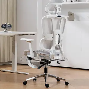 Office White Ergonomic Seat With Armrest