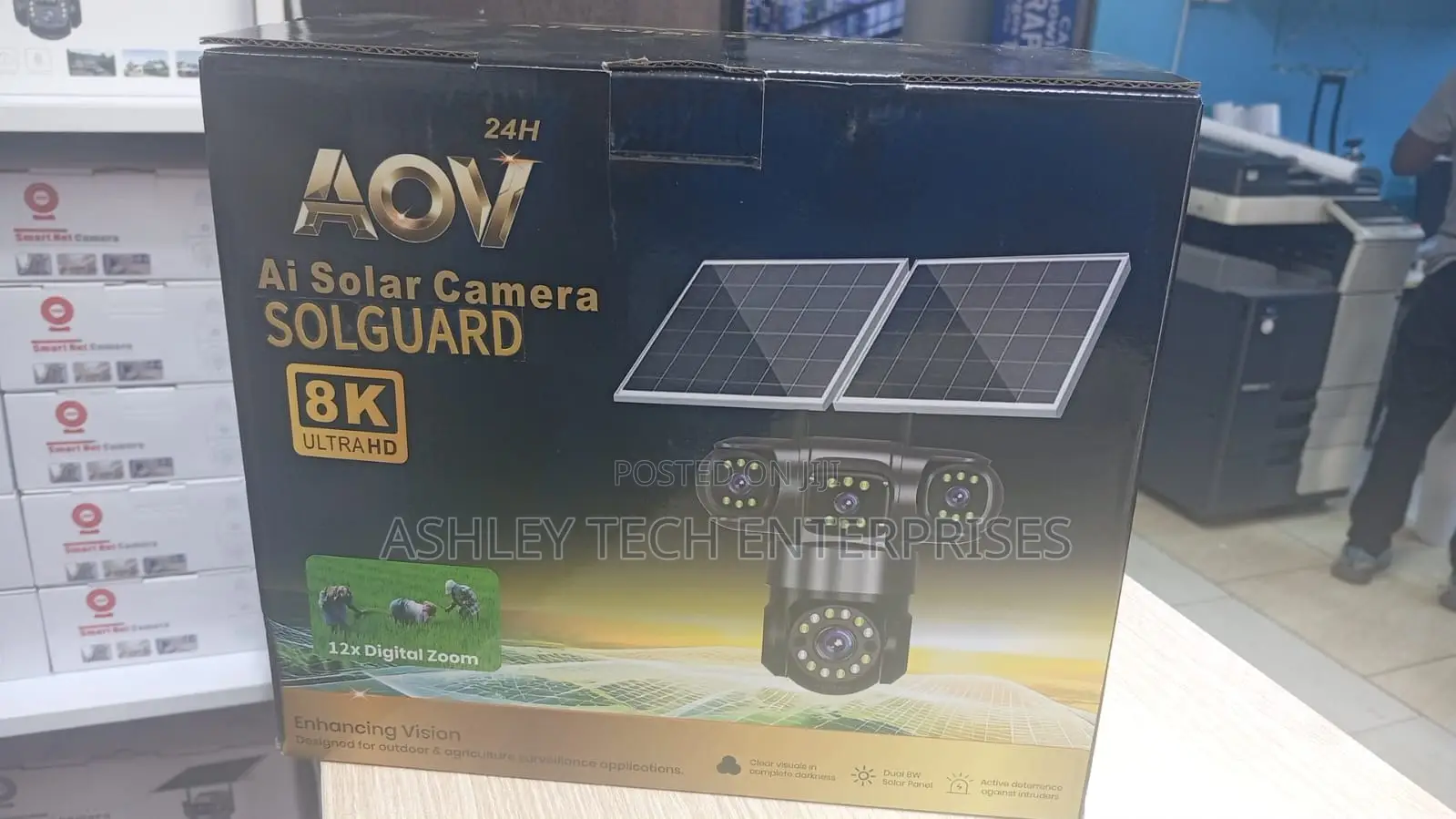 New Aov 24h Ai Solar Camera Solguard Ultra Hd