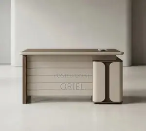 Office Desk : 1.4m Executive Desk With Drawers