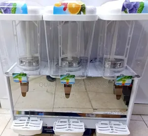Commercial 3-Tank Electric Juice Dispenser and Cooler