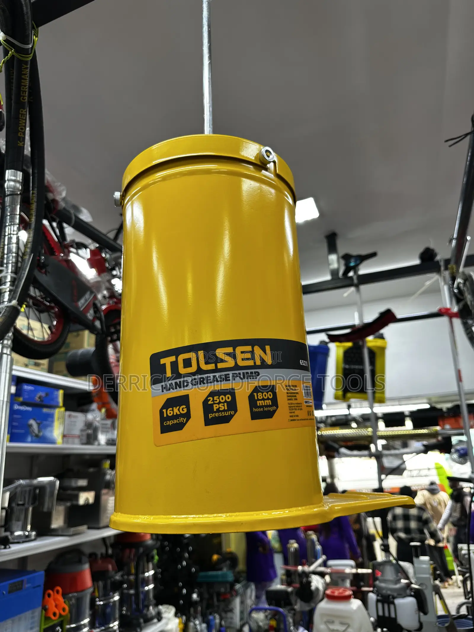 Tolsen Grease Bucket 16kg/Hand Grease Pump