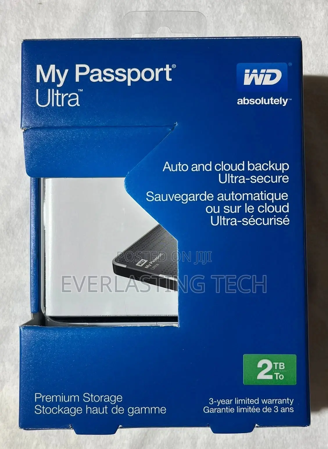 WD 2TB Black My Passport Ultra Portable External Hard Drive