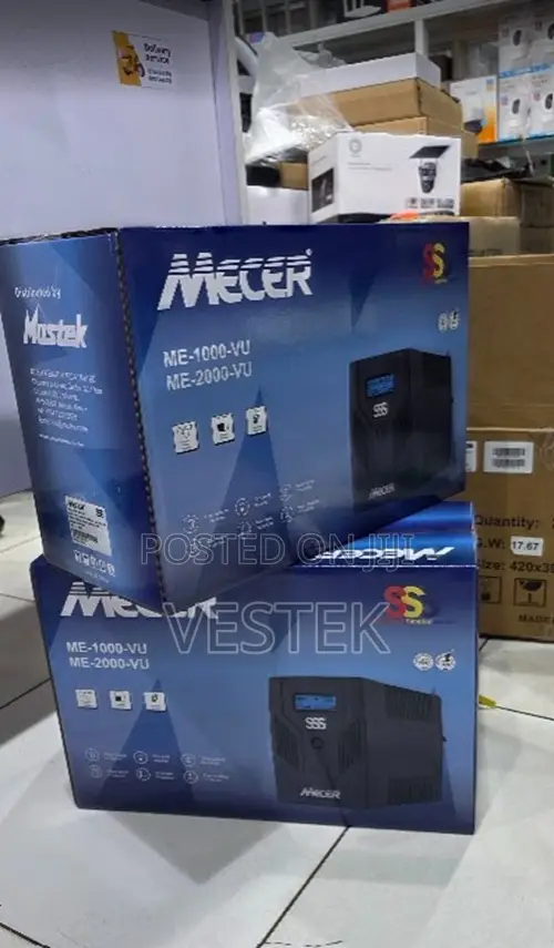 Mecer 1kva 600w Ups With 2×12v 7ah Sla Batteries