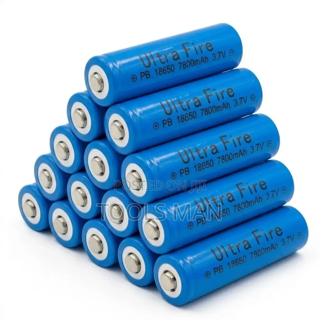 Rechargeable 7800 mAh Battery 3.7V.Ultra Fire Li-Ion-18650. 15 PCS