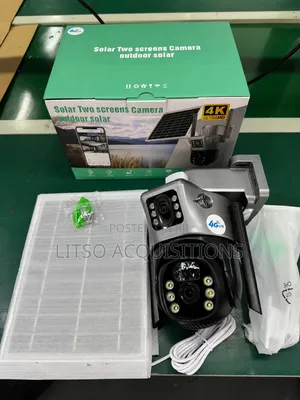 4G Solar Dual Lens Security Camera Outdoor CCTV With Solar Panel