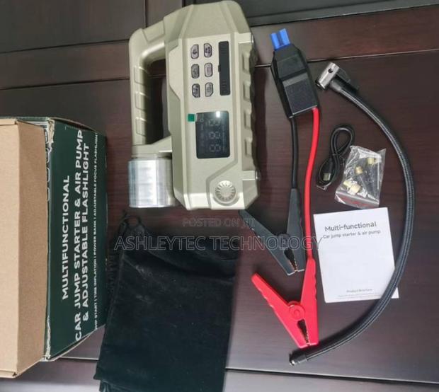 Car Jump Starter + Digital Air Compressor – Emergency Power Pack - thumbnail 2