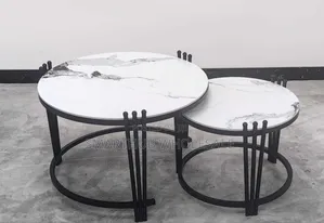 2 in 1 Executive Pure Marble Coffee Table