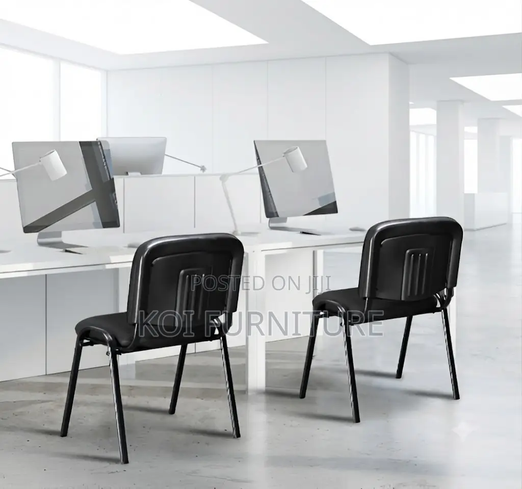 Office Chairs; Fabric Armless Tosca Reception Visitors Chairs