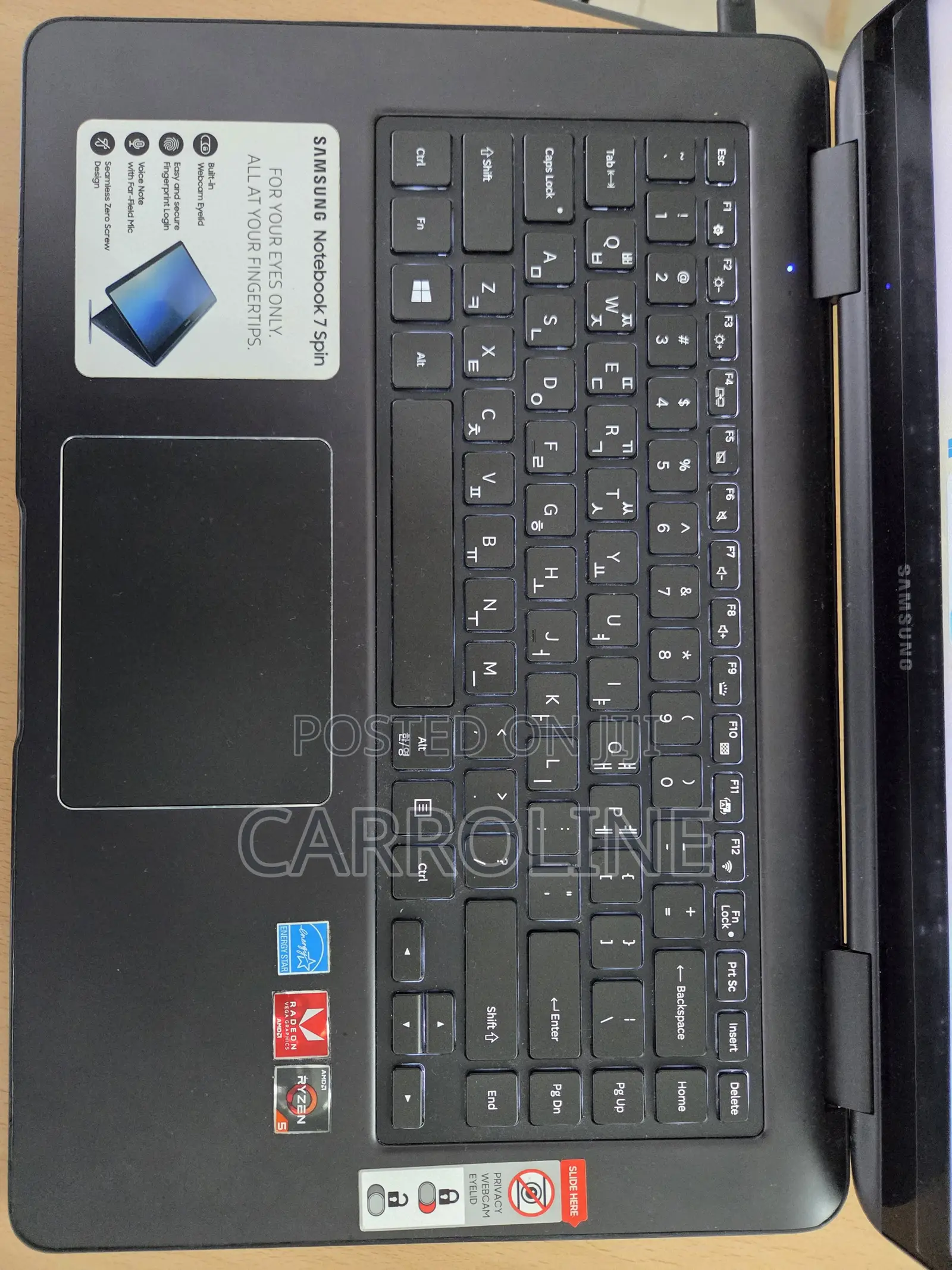 Laptop Samsung Notebook 7 Spin 8GB AMD Ryzen 5 SSD 256GB