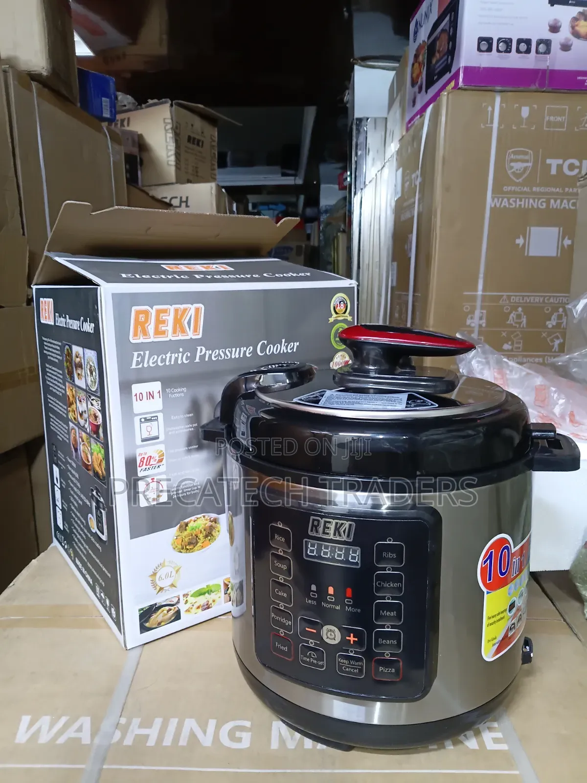 REKI 6L Electric Pressure Cooker for Fast Healthy Cooking