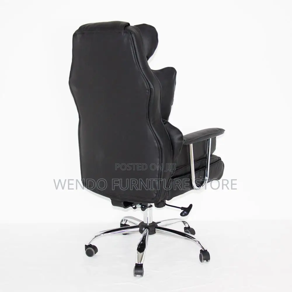 Office Chairs; Executive Leather Office Seat With Butterfly Backrest