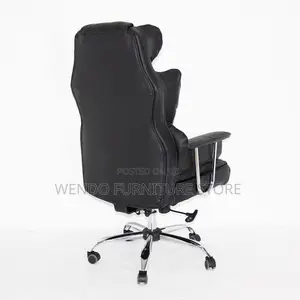 Office Chairs; Executive Leather Office Seat With Butterfly Backrest