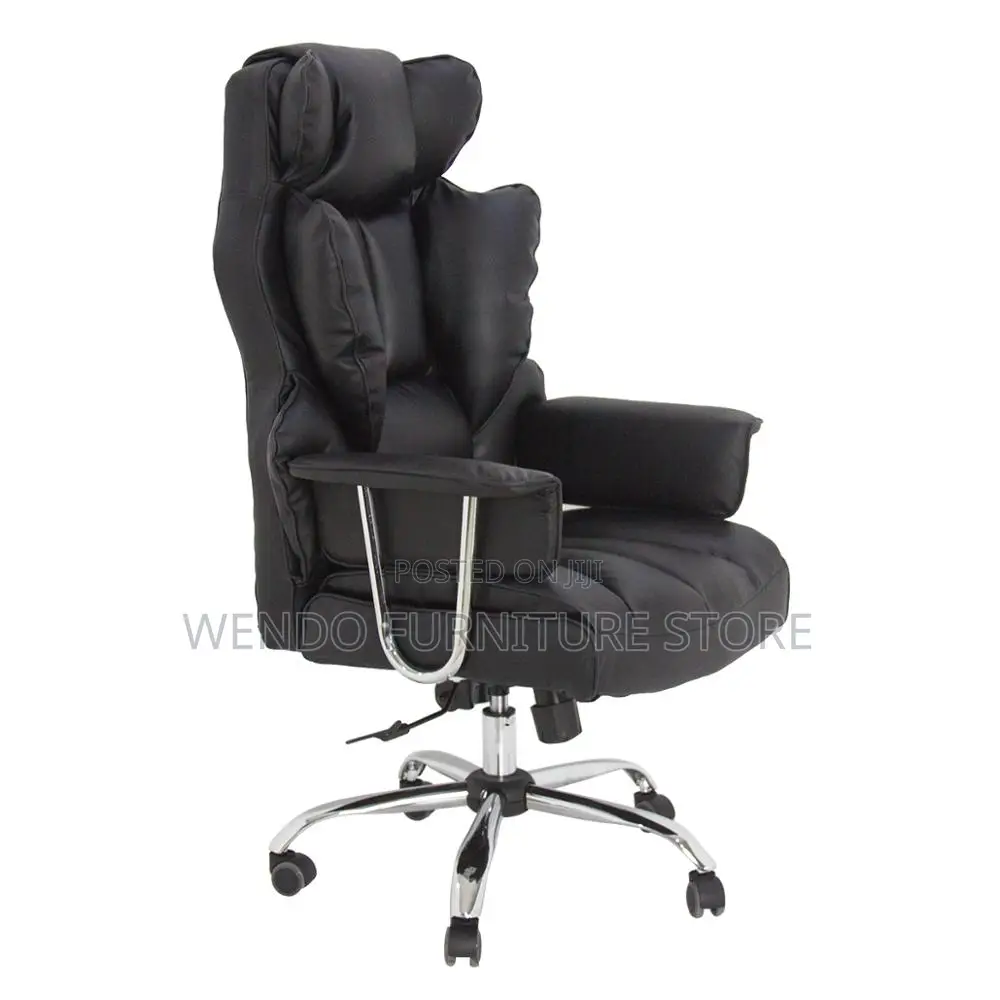 Office Chairs; Executive Leather Office Seat With Butterfly Backrest