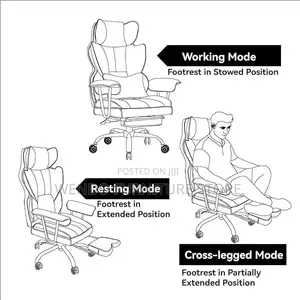 Office Chairs; Executive Leather Office Seat With Butterfly Backrest