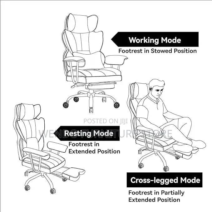 Office Chairs; Executive Leather Office Seat With Butterfly Backrest