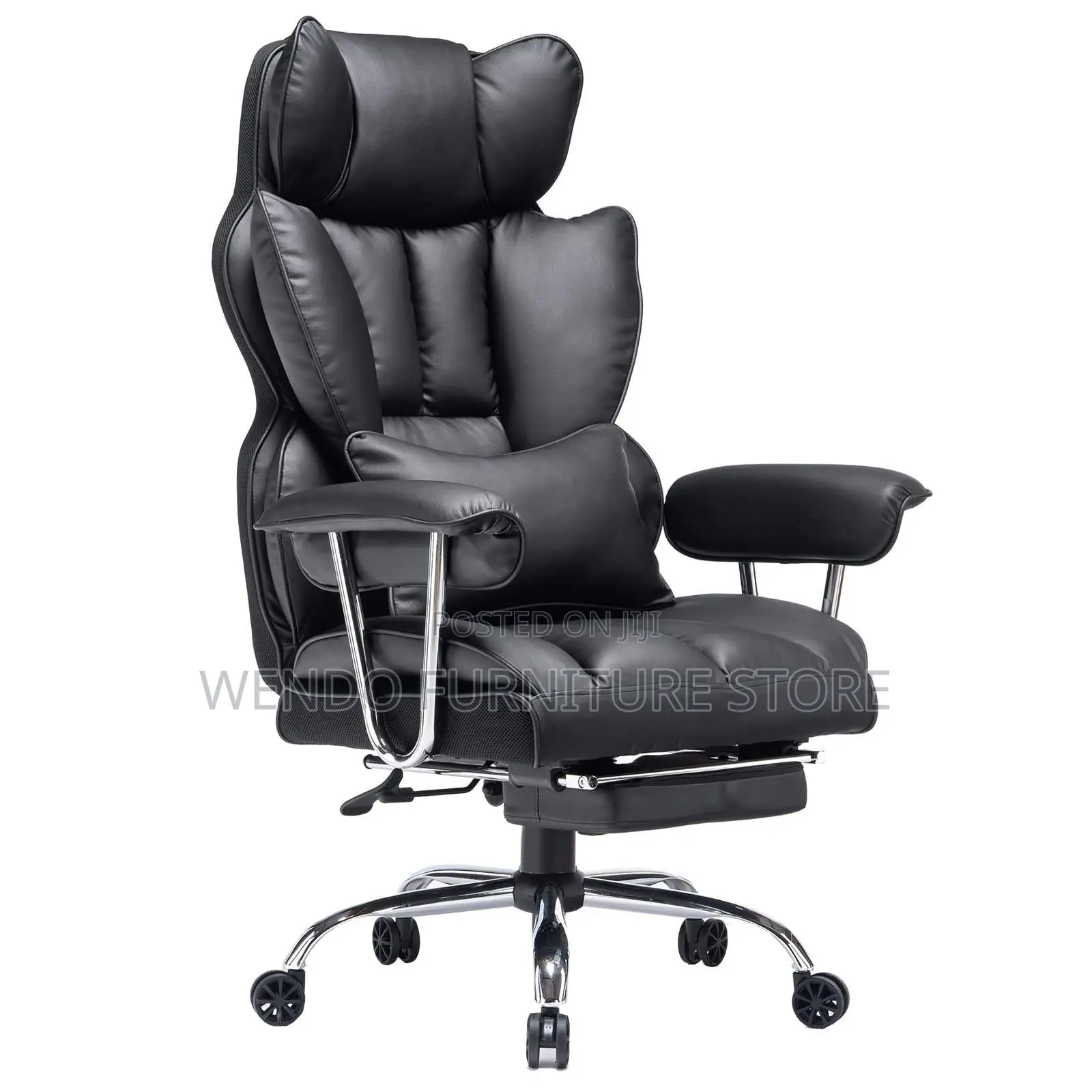 Office Chairs; Executive Leather Office Seat With Butterfly Backrest