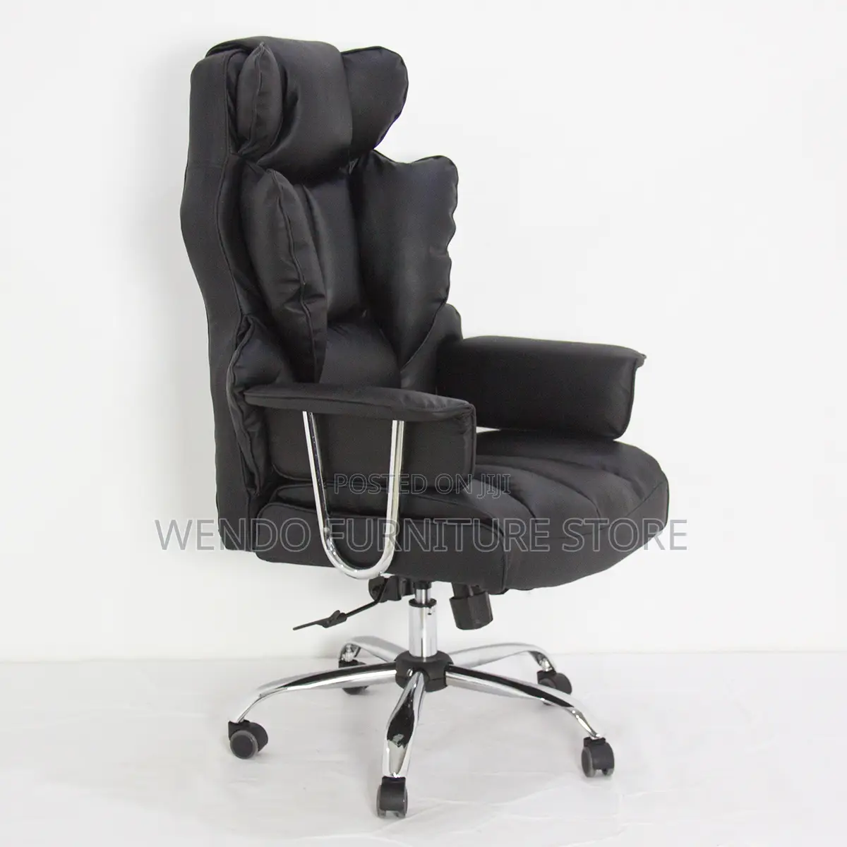 Office Chairs; Executive Leather Office Seat With Butterfly Backrest