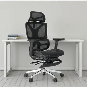 Office Chair : Black Orthopedic Mesh Office Chair